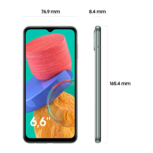 Samsung Galaxy M33 5G Mobile Phone SIM Free Android Smartphone 6GB RAM 128GB Storage Khaki Geen [Amazon Exclusive]