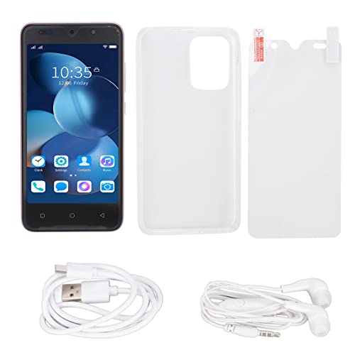 ASHATA Dual Sim Unlocked Cell Phones,Smartphone 8Pro Cell Phone 5.0in HD Full Screen for Android,RAM 2GB ROM 32GB,Face Recognition,2MP Front Camera,for Kids Elderly Gift(Rose Gold)