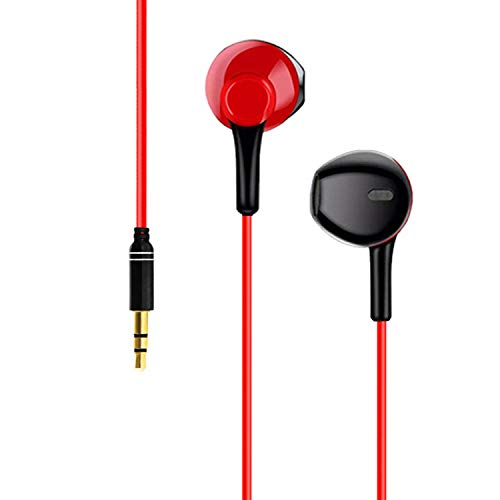 Earbuds for kindle Fire（Red）Earphone for Kindle eReaders, Fire HD 8 HD 10, Voyage Oasis Earbuds, In Ear Headset Smart Android Cell Phones Wired Earbuds Prepare for TikTok