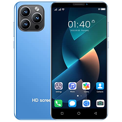 MsMga Cheap and Nice Smartphone, 4.7 inch IPS Display, Android Mobile Phone Unlocked, Dual SIM Dual Cameras,4GB ROM (Scalable to 32GB), Basic Cell Phones (IP13-Blue)