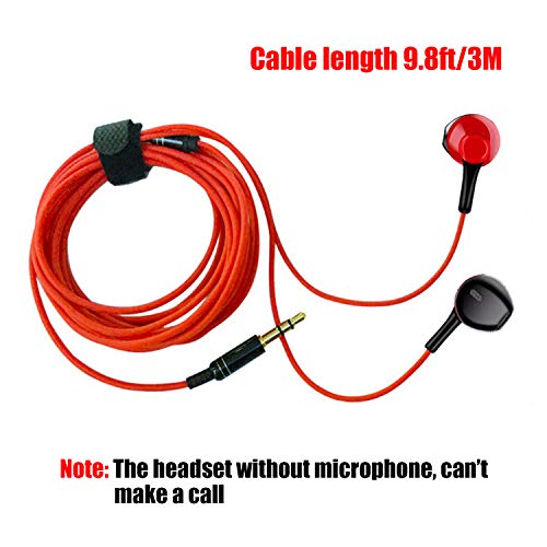 Earbuds for kindle Fire（Red）Earphone for Kindle eReaders, Fire HD 8 HD 10, Voyage Oasis Earbuds, In Ear Headset Smart Android Cell Phones Wired Earbuds Prepare for TikTok