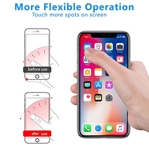 Kinizuxi Mobile Phone Ring Holder Stand, Cute Butterfly Cell Phone Ring Hand Grip Holder 360° Rotation Finger Kickstand with Knob Loop for iPhone, All Android Smartphone,Tablet (Purple)