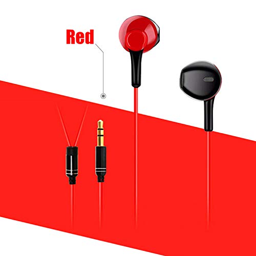 Earbuds for kindle Fire（Red）Earphone for Kindle eReaders, Fire HD 8 HD 10, Voyage Oasis Earbuds, In Ear Headset Smart Android Cell Phones Wired Earbuds Prepare for TikTok