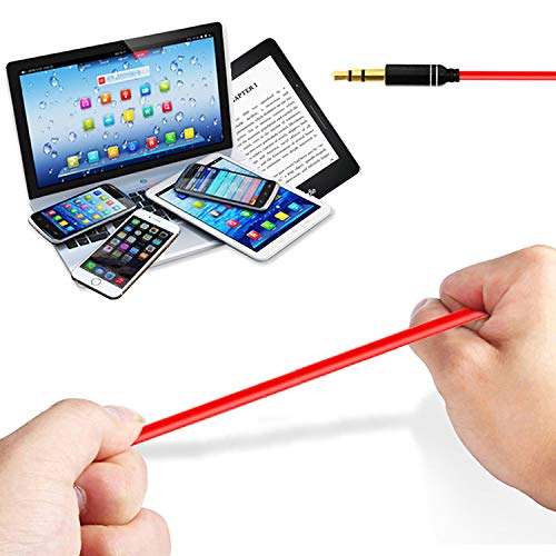 Earbuds for kindle Fire（Red）Earphone for Kindle eReaders, Fire HD 8 HD 10, Voyage Oasis Earbuds, In Ear Headset Smart Android Cell Phones Wired Earbuds Prepare for TikTok