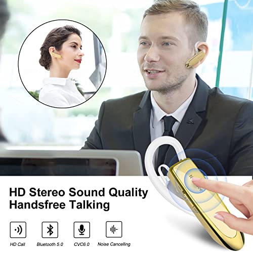 Bluetooth Earpiece Handsfree Earphone New Bee 24 Hrs Phone Call Bluetooth Headset Clear Voice Capture Technology Business In Ear Earbuds With Headset Case for iPhone Series Android Cell Phones Laptop