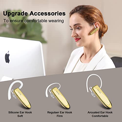 Bluetooth Earpiece Handsfree Earphone New Bee 24 Hrs Phone Call Bluetooth Headset Clear Voice Capture Technology Business In Ear Earbuds With Headset Case for iPhone Series Android Cell Phones Laptop