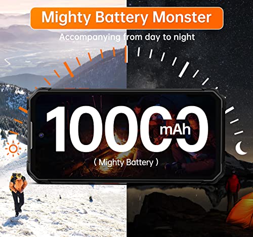 IIIF150 B1 Pro Rugged Smartphone [10000mAh], 12GB+128GB/1TB Rugged Mobile Phones, 6.5" FHD+, 48MP+20MP Night Vision Android 12 Phone Unlocked, IP68/IP69K Unbreakable Waterproof Phone, 4G Dual SIM, NFC