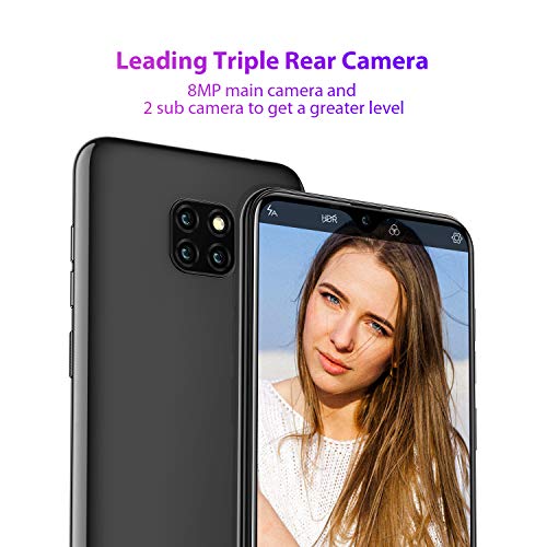 Ulefone Mobile Phones, Note 7 Smartphone SIM-Free & Unlocked Mobile Phones, 6.1 inch Waterdrop Full Screen, 3500mAh, Dual SIM, Android 9 Phone, UK Version, Midnight Black