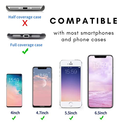 Tmate Phone Lanyard - Adjustable Strap Holder for Cell Phone for Around the Neck Crossbody Carrier Necklace Leash Tether Bag Back Pouch Purse over Neck for iPhone Android Case Accessory Charm