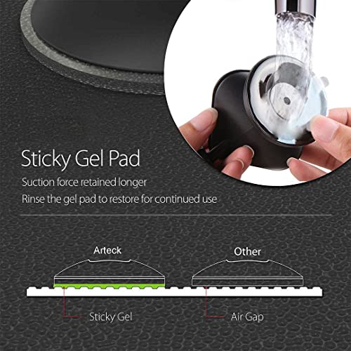 Arteck Car Mount, Universal Mobile Phone Car Mount Holder 360¡ã Rotation for Auto Windshield and Dash, for Cell Phones Apple iPhone 14, 14 Pro, 13, 13 Pro, 12, 11, Xr, Xs, Android Smartphone, GPS