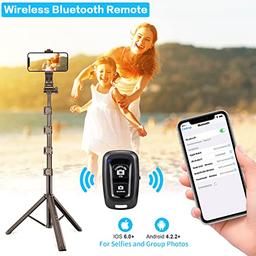 2-in-1 Phone Tripod and Selfie Stick with Remote and Holder