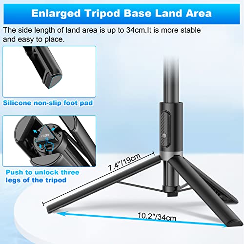 Portable 60" Smartphone Selfie Stick Tripod