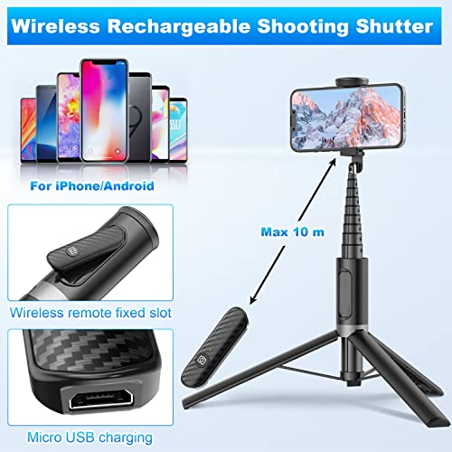 Portable 60" Smartphone Selfie Stick Tripod