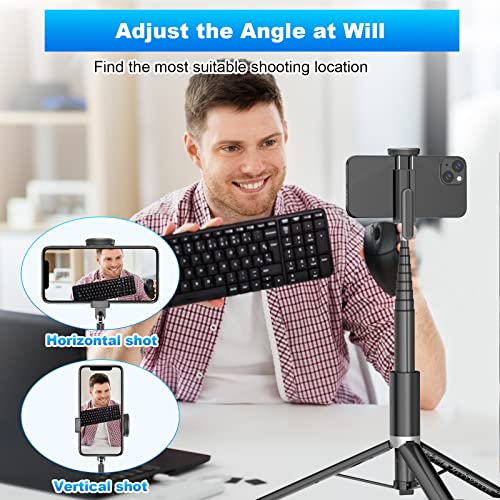 Portable 60" Smartphone Selfie Stick Tripod