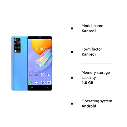Kanredi Dual SIM Android Smartphone, Blue