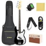 STRICH Full-Size Electric Bass Guitar Starter Kit