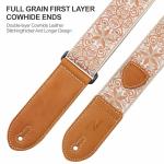 Nefelibata Vintage Woven Guitar Strap with Picks & Locks
