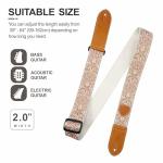 Nefelibata Vintage Woven Guitar Strap with Picks & Locks