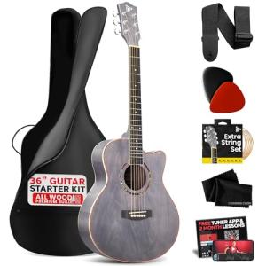 Pyle 36" Acoustic Guitar Kit for Beginners