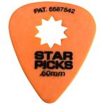Star Picks .60mm Orange Guitar Picks 12 Pack
