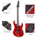 Bullfighter 39 Inch Electric Guitar Kit - Red