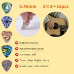 Cobahom 45pcs Celluloid Guitar Picks Set