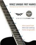 Winzz 41" Acoustic-Electric Guitar Starter Kit