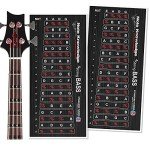 Bass Guitar Fretboard Note Map Stickers