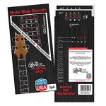 Bass Guitar Fretboard Note Map Stickers