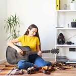 WINZZ 41" Acoustic Guitar Beginner Bundle with Lessons