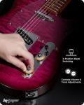 Leo Jaymz TL Electric Guitar - Purple Ocean Finish