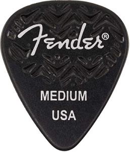 Fender Medium Black 351 Shape Guitar Picks 6-Pack
