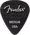Fender Medium Black 351 Shape Guitar Picks 6-Pack