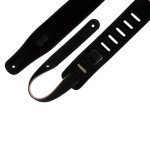 Levy's 2.5" Hand-Brushed Suede Guitar Strap - Black