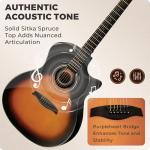 41" Acoustic Guitar Kit for Beginners - Sunburst