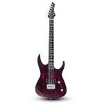 Leo Jaymz Thunderstorm ST Electric Guitar - Purple Flame