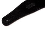Levy's 2.5" Hand-Brushed Suede Guitar Strap - Black