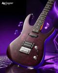 Leo Jaymz Thunderstorm ST Electric Guitar - Purple Flame