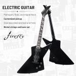 Firefly FFLX Solid Body Electric Guitar - Gloss Black