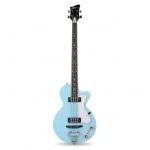 Grote Vintage Hollow Body Electric Bass Guitar (Blue)