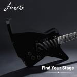 Firefly FFLX Solid Body Electric Guitar - Gloss Black