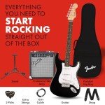 Fender Squier Stratocaster Electric Guitar Kit - Black