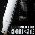 Levy's 3" Foam-Padded Black Guitar Strap
