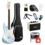 Donner DST-152R Beginner Electric Guitar Kit - Ice Blue