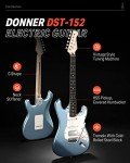 Donner DST-152R Beginner Electric Guitar Kit - Ice Blue