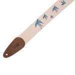 Decorative 2" Cotton Guitar Strap with Suede Ends