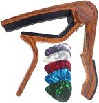 WINGO Rosewood Guitar Capo with 5 Picks