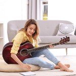 WINZZ 40" Cutaway Acoustic Guitar Starter Bundle