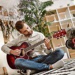 WINZZ 40" Cutaway Acoustic Guitar Starter Bundle