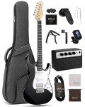 Fesley 39" Electric Guitar Beginner Kit - Black